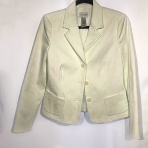 Villager by Liz Claiborne Ivory Blazer